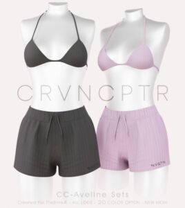 Stylish CC-Aveline Sets for Your Wardrobe Sims 4 CC