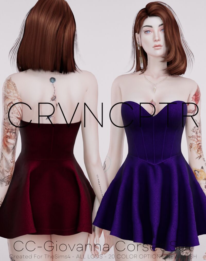 sims 4 cc cc giovanna corset set 2