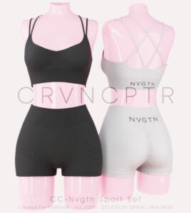 Stylish CC-Nvgtn Sport Set Sims 4 CC