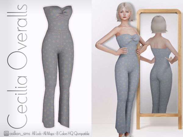 Cecilia Overalls – ACN 560 Sims 4 CC