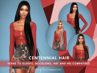 Centennial Hair Sims 4 CC