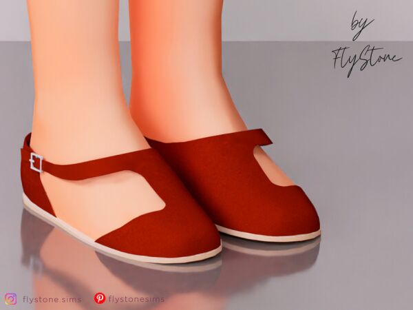 Stylish Child Ballet Flats for Girls Sims 4 CC