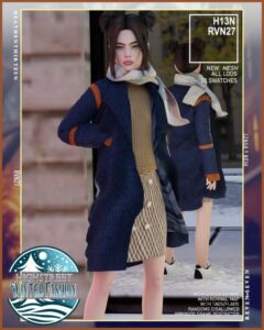 Stylish Winter Overcoat for Kids Sims 4 CC