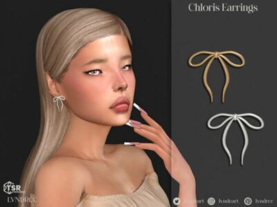 Chloris Earrings by LVNDRCC Sims 4 CC