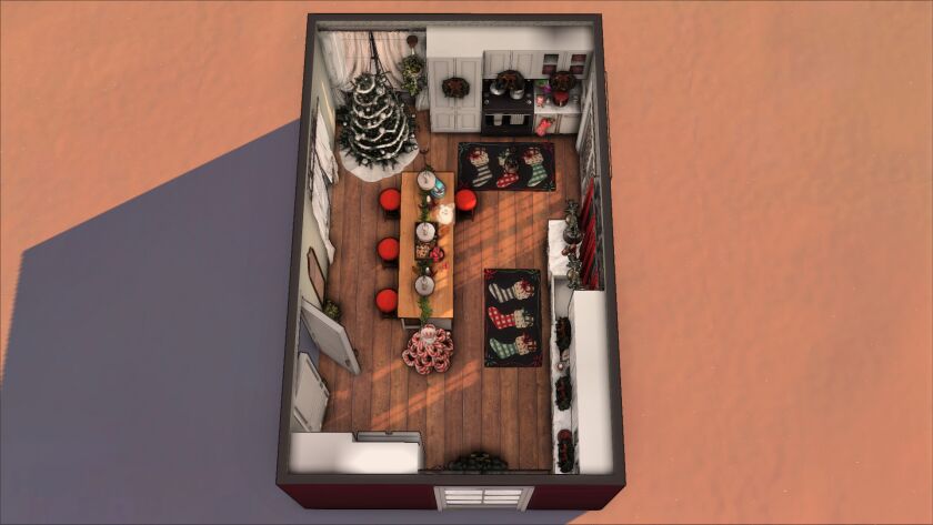 sims 4 cc christmas kitchen 10