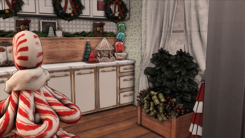 sims 4 cc christmas kitchen 4