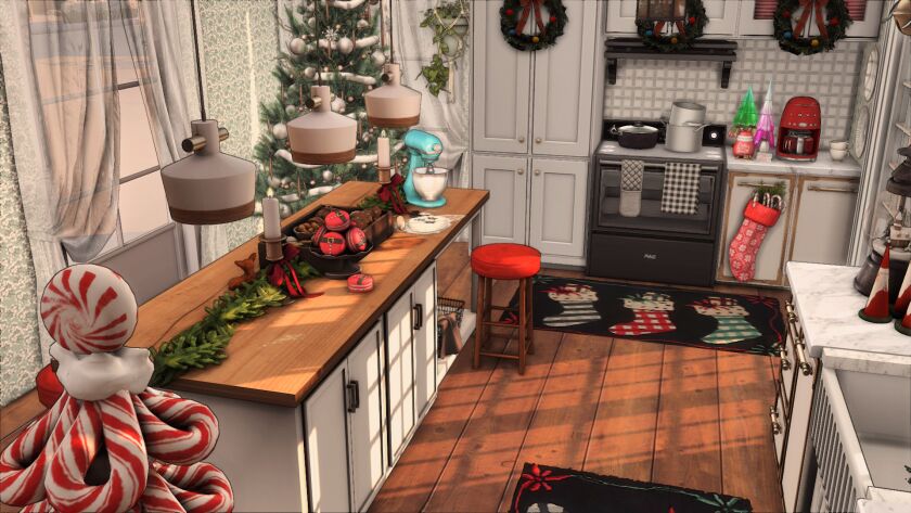 sims 4 cc christmas kitchen 7