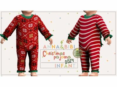 Cozy Christmas Pajamas for All Ages Sims 4 CC