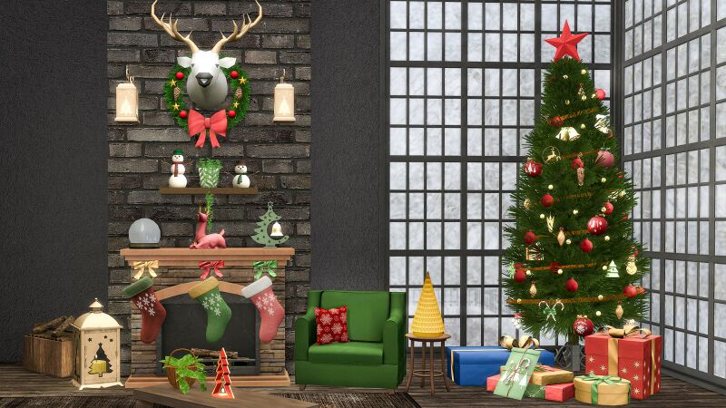 sims 4 cc christmas tree accessories set 2