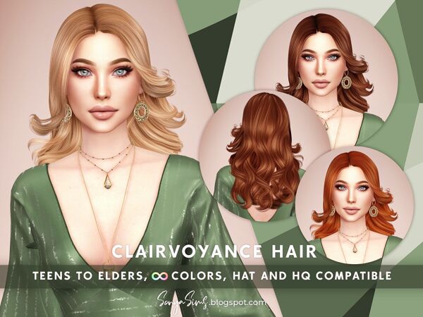 Clairvoyance Hair Sims 4 CC