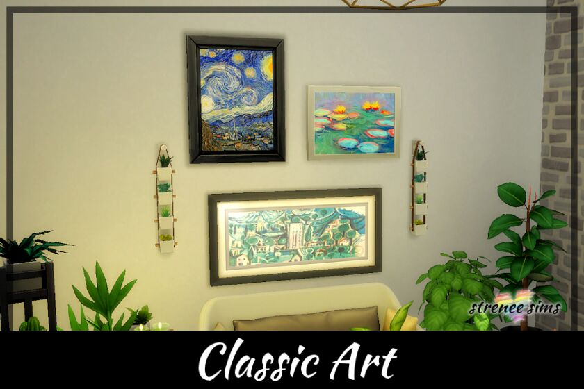 Classic ART By Streneesims Sims 4 CC