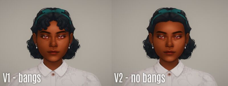 sims 4 cc claudia hair two versions headband by thatonegreenleaf 2