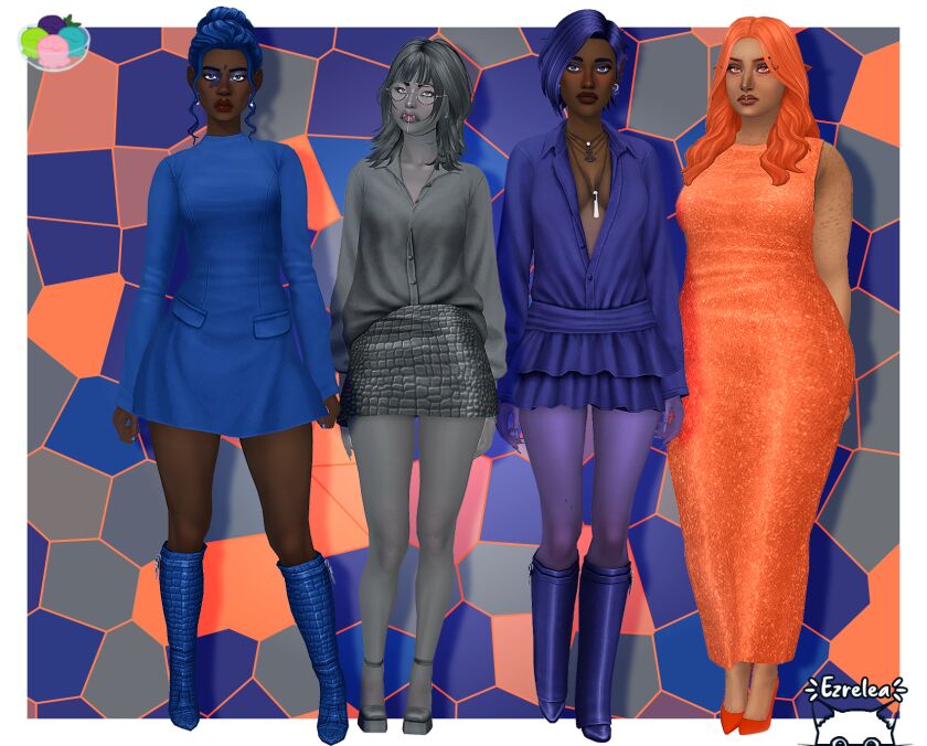 Stunning Recolor of The Bijou Collection Sims 4 CC