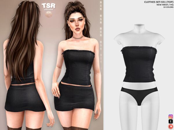 Clothes SET-551 (TOP) BD1422 by Busra-Tr Sims 4 CC