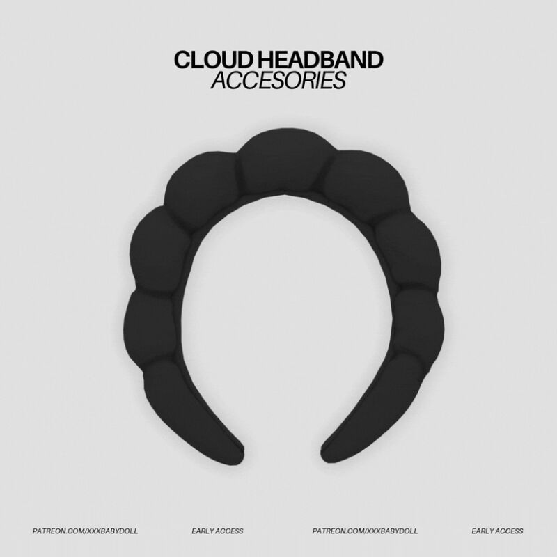 sims 4 cc cloud headband by xxxbabydoll 2