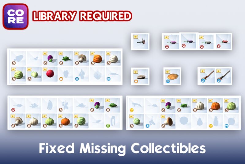 sims 4 cc collectible menu readjusted by lunarbritney 2