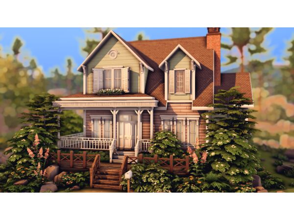 Charming Copperdale Cottage Sims 4 CC