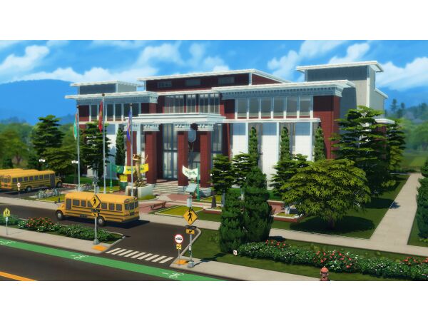 Explore Copperdale High – A School Without CC Sims 4 CC