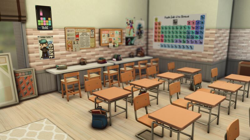 sims 4 cc copperdale high by plumbobkingdom 4