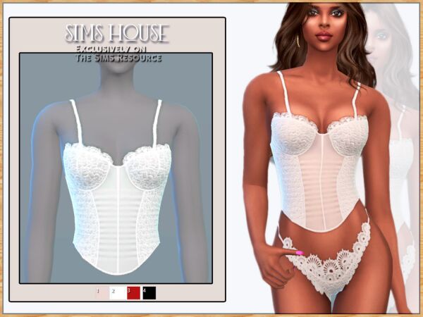 Stylish Corset With Straps Sims 4 CC