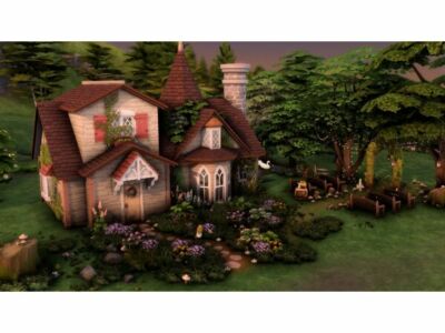 Charming Cottage Wedding Venue Sims 4 CC