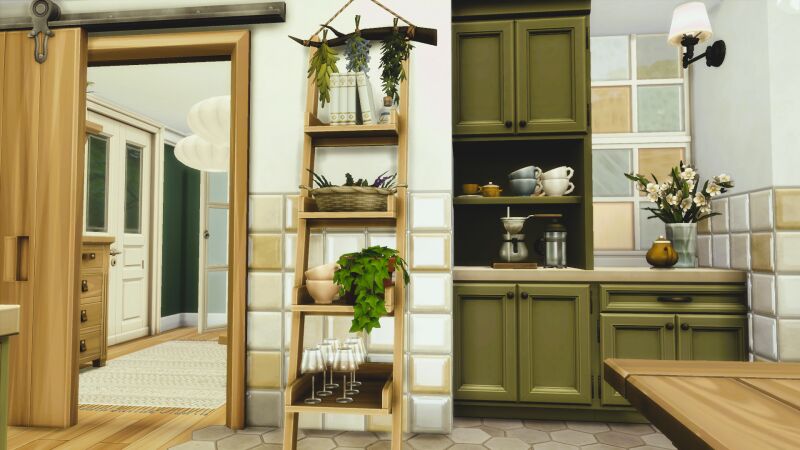 sims 4 cc country cottage kitchen by s0yalikejazz 2