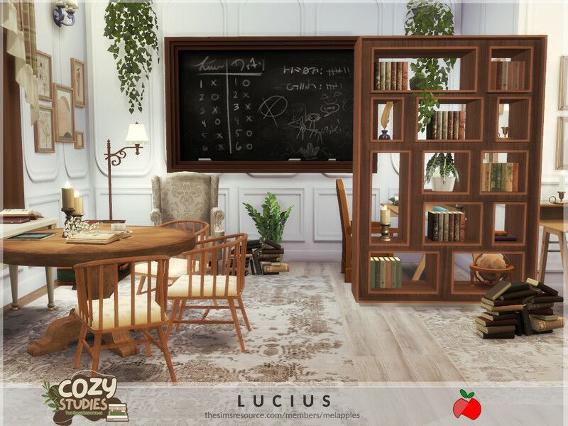 Cozy Studies – Lucius Study By Melapples Sims 4 CC