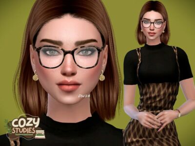 Cozy Studies – Tina Abbott by Darkwave14 Sims 4 CC