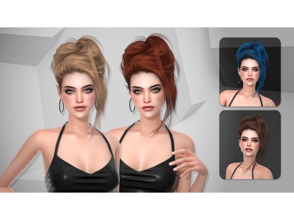 Crazylove Hairstyle by Newsea Sims 4 CC