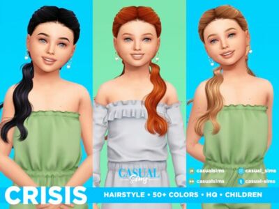 Crisis Hairstyle for Children Sims 4 CC