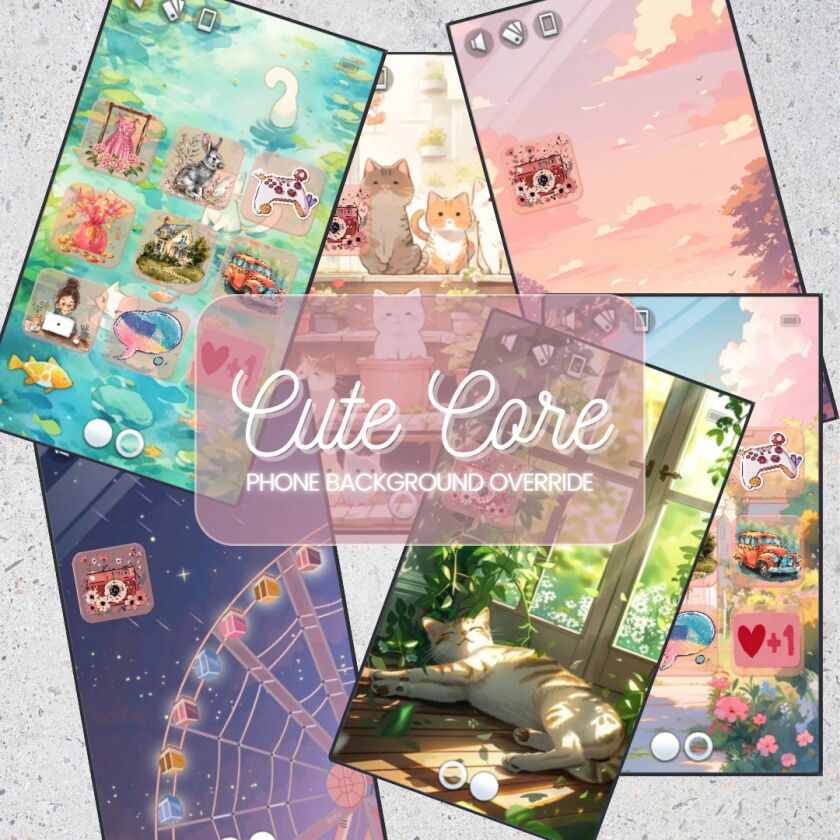 Adorable CuteCore Phone Wallpapers Sims 4 CC