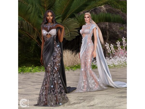 sims 4 cc cutout semi sheer gown cool content star 3