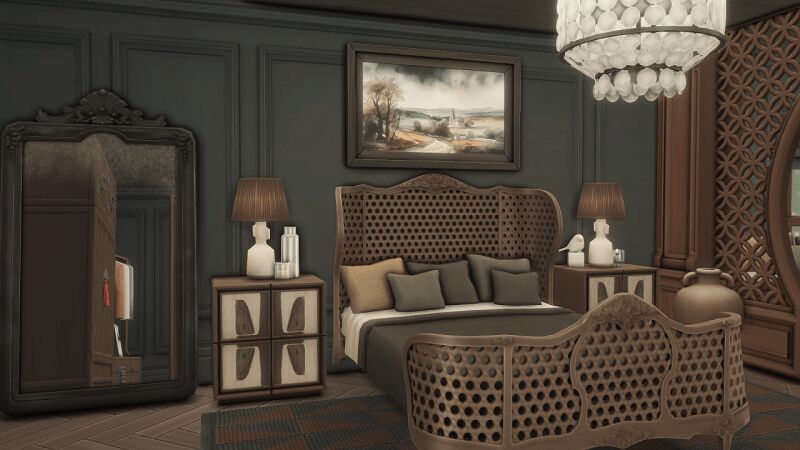 sims 4 cc dark meadows bedroom by bojanasimsyt 4