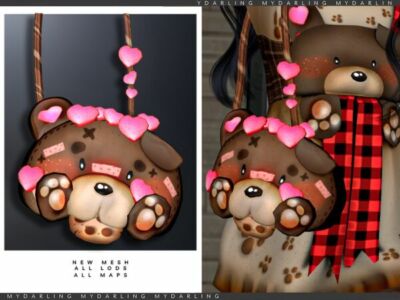 Darling Bear Tote Bag for Kids Sims 4 CC