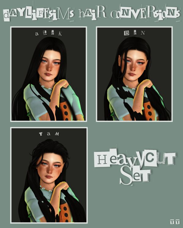 Daylifesims Heavycut Conversions Sims 4 CC