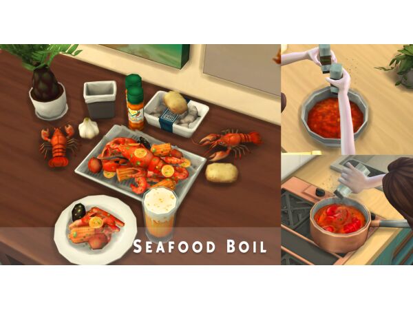 Delicious December Seafood Boil Recipe! Sims 4 CC