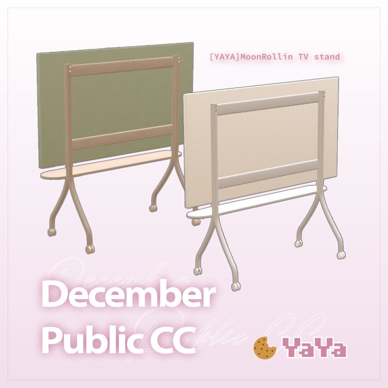 sims 4 cc december moonrollin tv stand by yaya sims 3