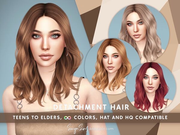 Detachment Hair Sims 4 CC