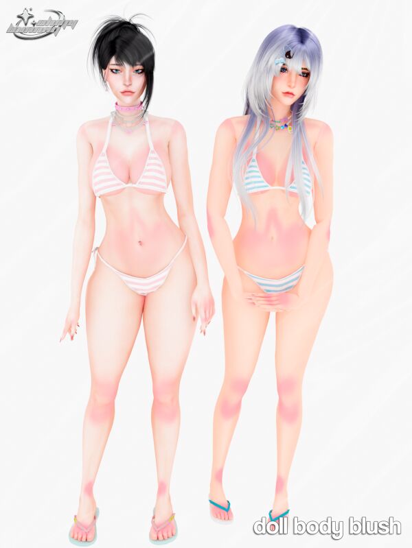 Doll Body Blush Sims 4 CC