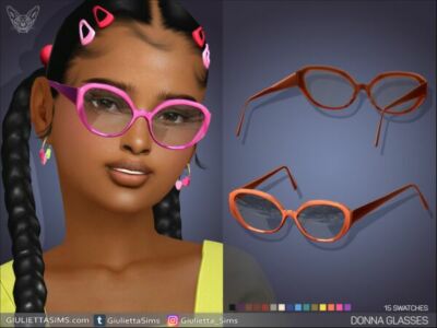 Donna Glasses For Kids Sims 4 CC