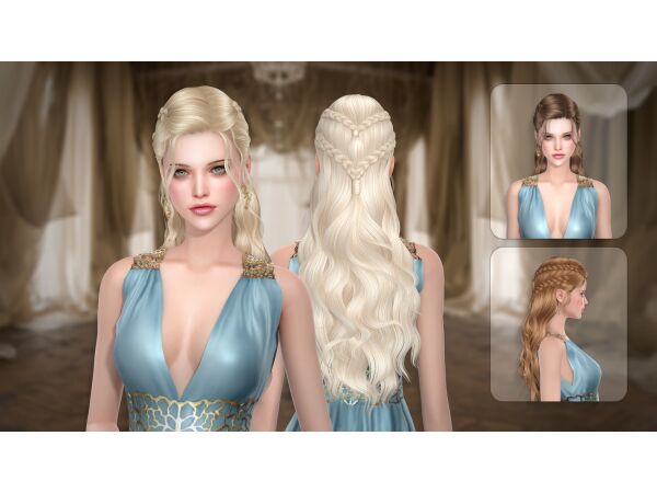 Dracarys Hairstyle – Newsea’s Creation Sims 4 CC