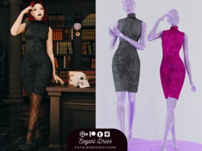 Elegant Dress Sims 4 CC