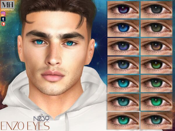 Enzo Eyes N239 by MagicHand Sims 4 CC