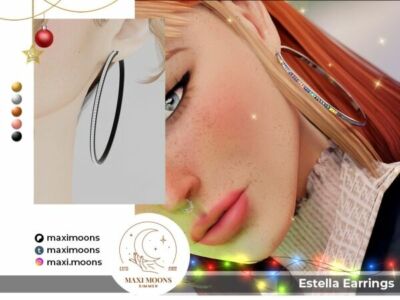 Estella Earrings Sims 4 CC