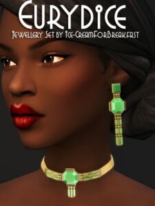 Eurydice Jewellery Set by Ice-Creamforbreakfast Sims 4 CC