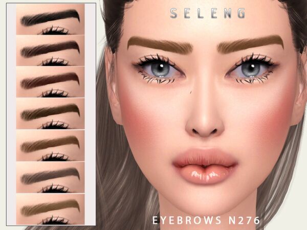 Stylish Eyebrows N276 by Seleng Sims 4 CC