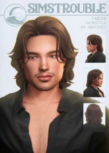 Fabien Hairstyle – Simstrouble Sims 4 CC