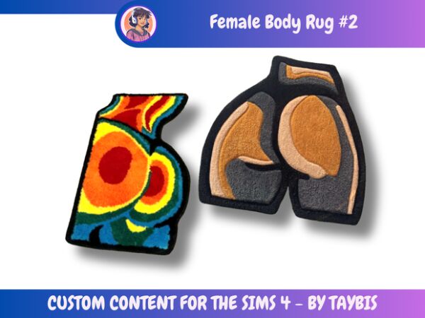 Stylish Female Body Rug #2 by Taybis Sims 4 CC