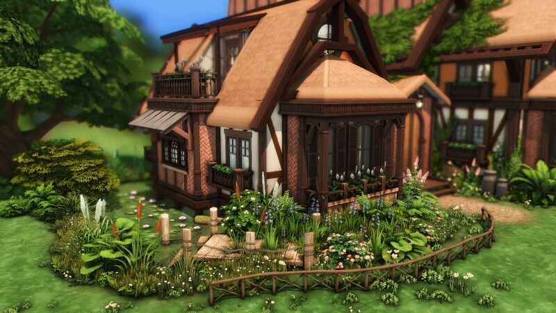 sims 4 cc flower cottage by plumbobkingdom 2