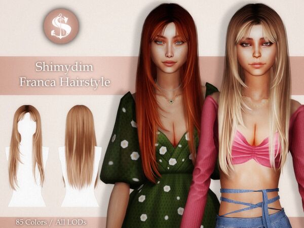 Franca Hairstyle By Shimydimsims Sims 4 CC